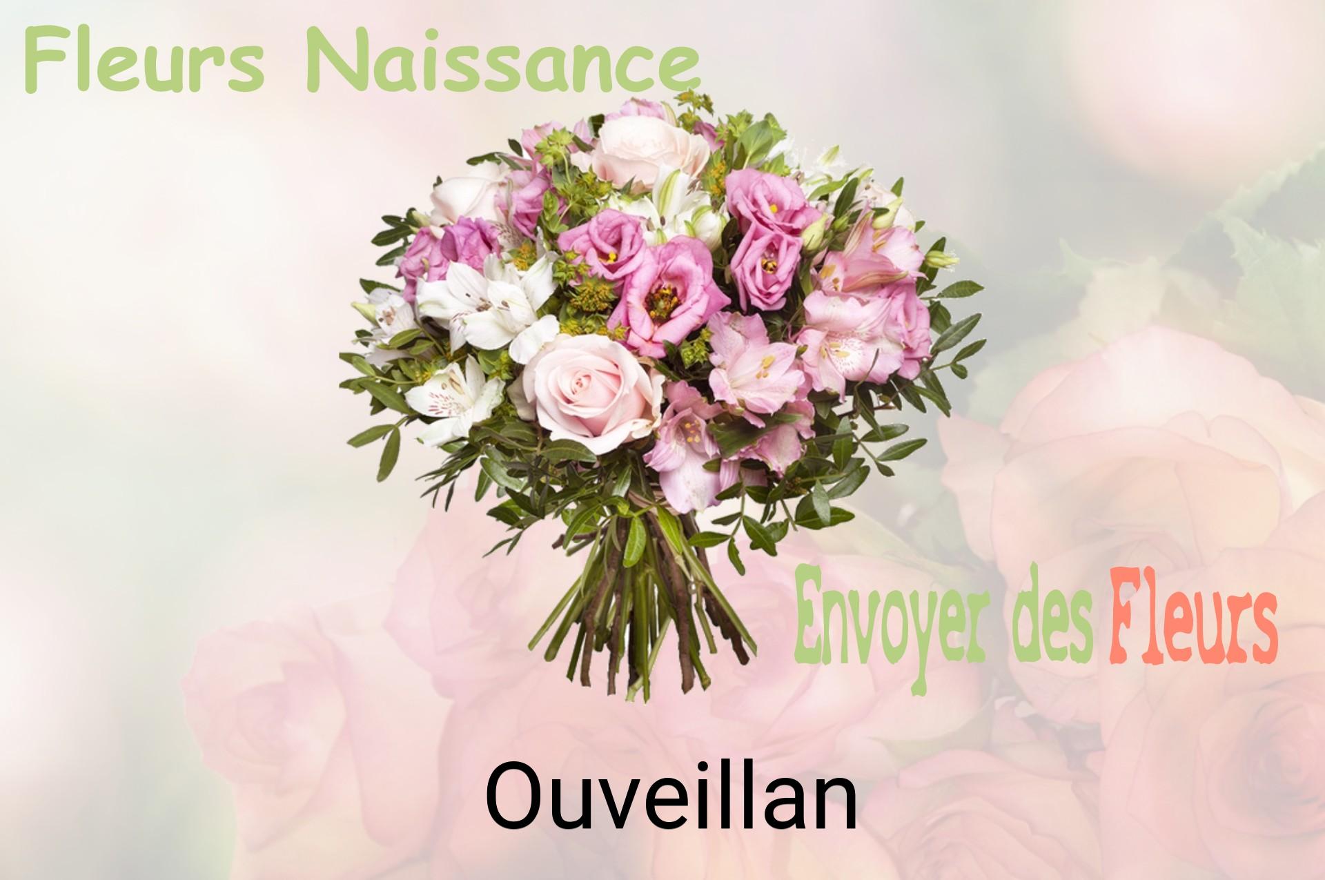 Bouquet de fleurs de naissance livré à Ouveillan